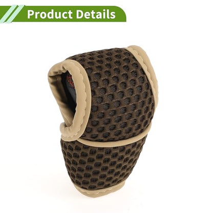Universal Gear Shift Knob Cover Stick Shifting Handle Protector Automotive Manual Fabric 1 Pc Anti-Slip Dark Brown - color: Dark Brown