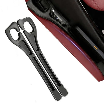 Seat Gap Filler - 2 PCS Car Seat Gap Filler Organizer for Storing Phones Keys Cards, Between Seat Car Gap Filler for Cars & SUVs (Black)