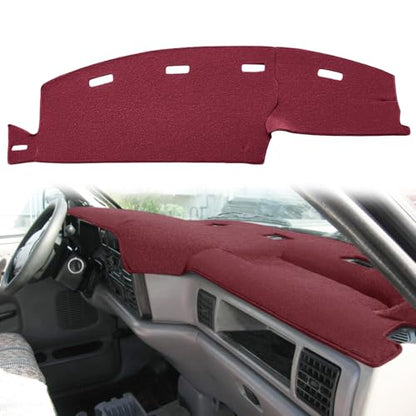 Yiz Dashboard Cover Dash Cover Mat Pad Custom Fit for Dodge Ram 1500 2500 3500 1994 1995 1996 1997 Pickup Truck (94-97Maroon) J23 - color: 94-97 Maroon