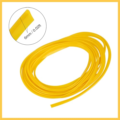 Car Interior Trim Strip Line Door Edge Seal Protector Yellow 5m 16.4ft Auto Replacement Parts