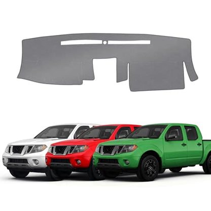 KUST Gray Dash Cover Compatible with Nissan Frontier 2005-2021/Xterra 2005-2015/Pathfinder 2005-2012, 2009-2012 Suzuki Equato Dashboard Cover Accessories for Frontier, Xterra, Pathfinder - size: Frontier 05-21(Gray)
