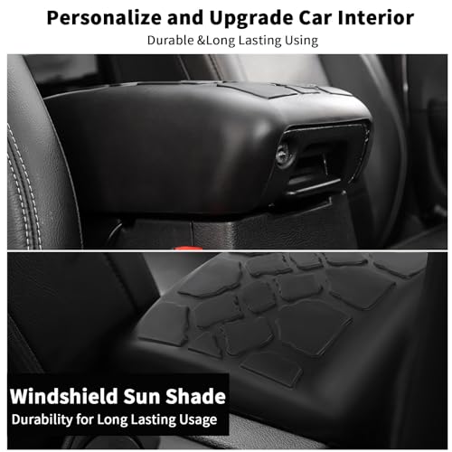 Center Console Armrest Cover Fit for 2018-2024 Jeep Wrangler JL JLU & Jeep Gladiator JT, Armrest Storage Soft Mat Pet Antiscrach Mat Cover