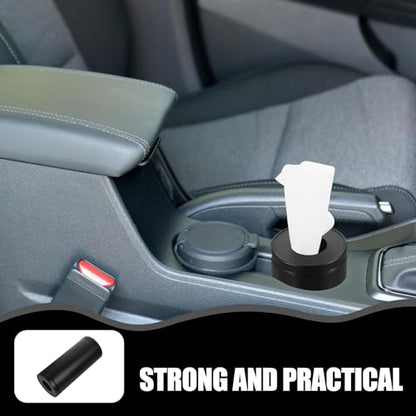 Luxshiny Car Tissue Holder Round Dispenser Aluminum Alloy Refillable Tissue Box with Modern Design for Car Cup Holder Auto Interior Organization