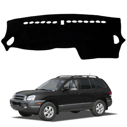 Dash Cover Mat Compatible with Hyundai Santa Fe 2001-2006 Car Interior Dashboard Cover Mat Nonslip Dashmat Sunshade Glare UV Rays Protector Accessories Custom Fit - size: Compatible with Santa Fe 2001-2006
