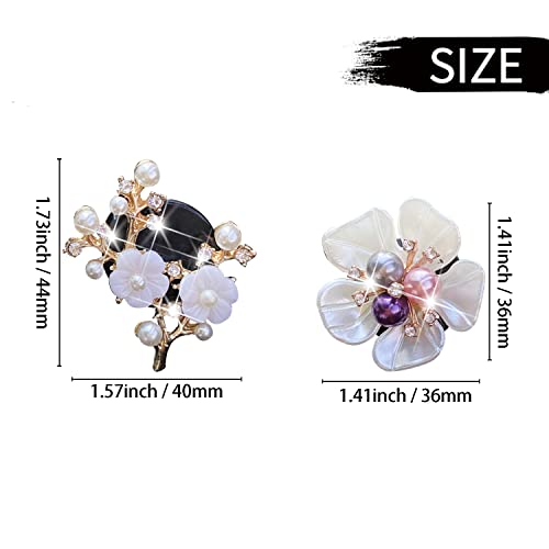 Bling Flower Air Vent Clips, 6 Pcs Cute Daisy Car Fresheners, Diffuser With Rhinestone Interior Decoration Charm, Diamond Decor Accessories for Women Girls