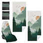 2 Pack Car Towel Seat Covers with Storage Bag, Multifunctional Towel for Gym Outdoor Sport, Picnic, Beach, Pet Dog Travel,Non-Slip Washable Car Seat Protector (Landscape Painting)