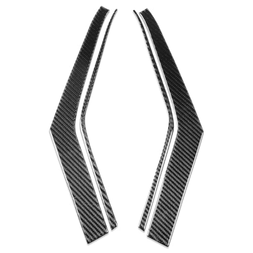 NVCNX Real Premium Carbon Fiber for Ford Explorer Accessories 2020-2024 2021 2022 2023 Car Door Sides Window Lift Switch Panel Strip Cover Interior Trim Thick Overlay Sticker Decal 4PCs