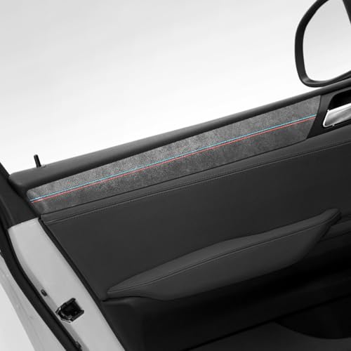 BETTERHUMZ Car Door Panel Side Trim Strips Compatible with BMW F25 X3 F26 X4 Series 2011-2017 for Alcantara Suede Interior Decor Accessories