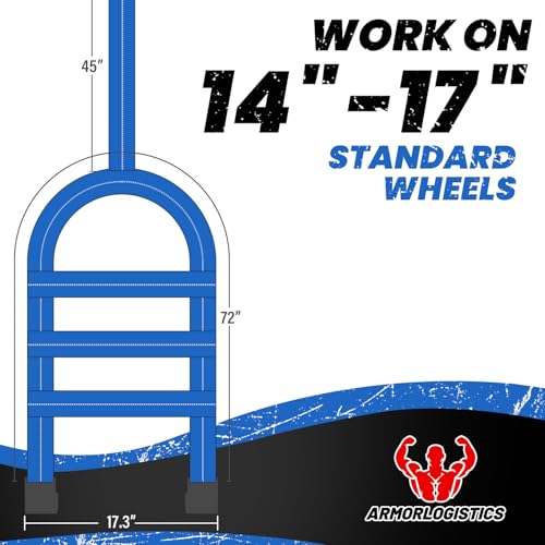 Tow Dolly Basket Straps with Flat Hook, 2 Pack Tow Dolly Straps, Fits 14"-17" Tires Wheels, Breaking Strength 10000 lbs, 2" Over Wheel Car Basket Tie Down Strap with Carrying Bag, Blue - color: Blue
