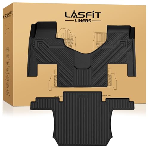 LASFIT Floor Mats for Freightliner Cascadia 2008-2017, All-Weather Protection TPE Car Liners for Freightliner Cascadia Accsessories, Black, Easy to Clean,Only Fit Sleeper Cab Not Fit Day Cab - size: 7)2008-2017|For Freightliner Cascadia |Floor Mats