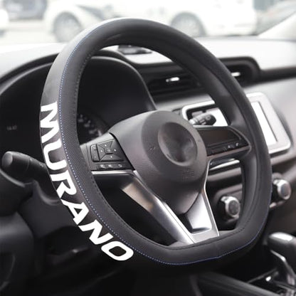 XITER Leather Steering Wheel Cover for Murano 2025-2026,with Murano Logo - color: Murano 2025-2026,With "Murano " LOGO