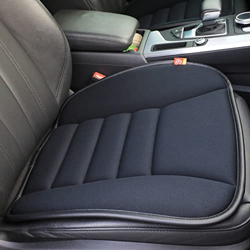Car Seat Cushion Pad for Driving, Chair Cushion for Office/Truck with Memory Foam, Seat Cushion Comfortable and Durable Black - color: Black, size: 3 cm