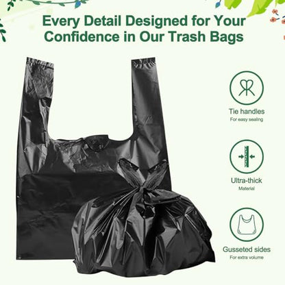 Adult Diaper Disposal Bags, Extra Thick, Easy-To-Tie Unscented Leak-Proof Trash Bags for Adult Briefs & Feminine Products, Pet Waste Bag (Small 100 Count) - style: Small 100 Count