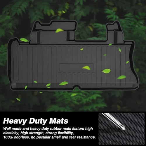KUST Cargo Trunk Mat for Toyota Sienna 2021-2026 (with Spare Tire), Rear Trunk Cargo Liner All Weather Protection, TPE Rubber Raised Edge - size: For 2021-2026 Sienna | Trunk Mat