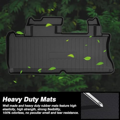 KUST Cargo Trunk Mat for Toyota Sienna 2021-2026 (with Spare Tire), Rear Trunk Cargo Liner All Weather Protection, TPE Rubber Raised Edge - size: For 2021-2026 Sienna | Trunk Mat