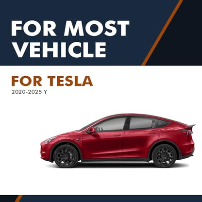 PM Auto Rear Upper Trunk Mat for 2020-2025 Tesla Model Y, Custom-Fit, All-Weather Protection, Non-Slip, Easy to Clean - color: Cargo Liner