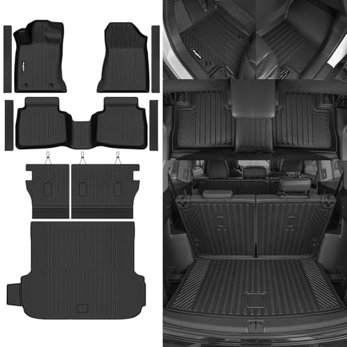 Floor Mats for Subaru Outback 2026, Trunk Mat and Backrest Mat & Door Sill Guard All Weather TPE Protector for Subaru Outback Accessories - size: 18)Outback|2026