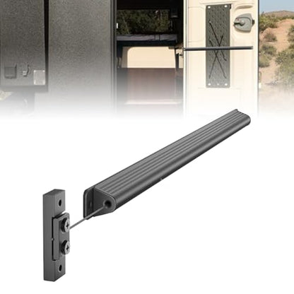 Aluminum Universal RV Screen Door Closer Kit，Automatic Door Protector with Adjustable Tension, Cushioned Closing Camper Screen Doors Spring Closer for RV Camper Travel Trailer