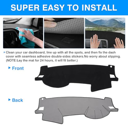 Autorder Dashboard Cover Mat for Legacy/Outback 2005-2009 Accessories Dash Cover Upgrade Flannel Dash Mat Sunshade Glare UV Rays Protector - size: 2005-2009 Legacy/Outback
