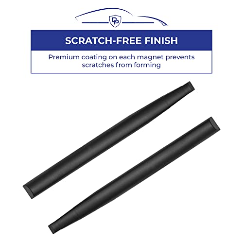 Dent Prevent Magnetic Car Door Protector Strips – Removable Guard to Prevent Dents, Dings & Scratches on Metal Vehicle Doors, 2-Strip Set, Matte Black - size: 2 Door