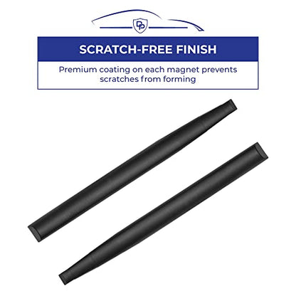 Dent Prevent Magnetic Car Door Protector Strips – Removable Guard to Prevent Dents, Dings & Scratches on Metal Vehicle Doors, 2-Strip Set, Matte Black - size: 2 Door