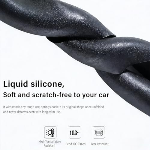 Car Silicone Steering Wheel Cover, Grip. Soft and Elastic Material, Non-Slip, Sweat-Resistant, Dirt-Resistant and Easy to Clean