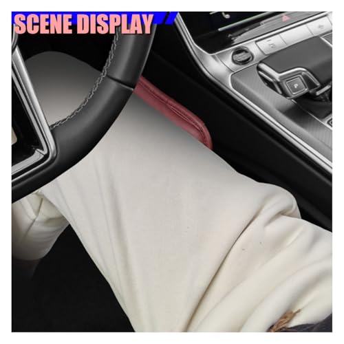 2PCS Car Door Armrest Pads, Soft Leather Memory Foam Comfortable Center Console Knee Cushion, Universal Relieve Fatigue Vehicle Interior Elbow Support Accessories for Most Cars (Red)
