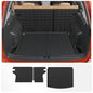 Cargo Mat Compatible with 2017-2025 2026 Jeep Compass Trunk Mat Cargo Liner TPE All Weather Back Seat Cover Protector 2024 Compass Accessories (Trunk Mat+Backrest Mats) - style: For Jeep Compass | 2017-2026