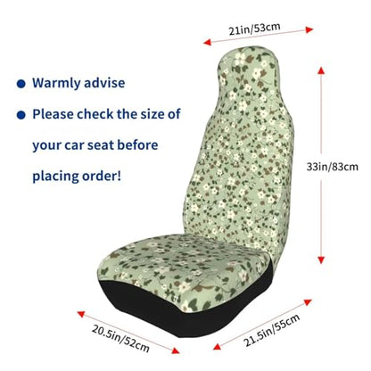 Green Leaf Seat Covers Cute Bucket Seat Cover Universial Fit for SUV Truck Van Sedans Auto Accessories Bucket Seat Covers Protectors Women Girls Men Set of 2 - color: Green Leaf