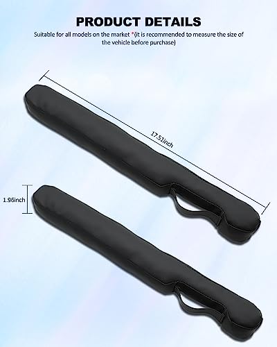 Car Seat Gap Filler Universal for Car SUV Truck Fit Organizer Fill The Gap Between Seat and Console Stop Things from Dropping 2Pcs - color: Black leather New