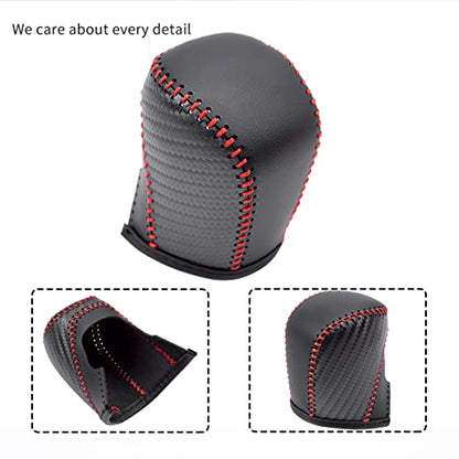 Auto Car Leather Gear Shift Knob Cover for Honda Civic 10th Gen 2021 2020 2019 2018 2017 2016 Accessories (B) - color: B