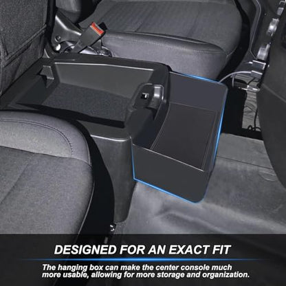 Center Console Hanging Organizer Box Compatible with 2019-2026 Chevy Silverado/GMC Sierra 1500 and 2020-2026 Chevrolet Silverado/Sierra 2500HD 3500HD Accessories(Split-Bench Folding Seat Only)