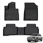 Auxko All Weather Floor Mats Fit for 2026 2025 2024-2022 Hyundai Tucson Hybrid(Not Plug in) TPE Liners All Season Guard Odorless Anti-Slip Floor Mats - size: tucson hybrid|2022-2026|floor mats