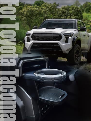 Cup Holder Beverage Holder, Tacoma & 4RUNNER, Cup Console for Tacoma (N400, 2024+ Model Year) and 4Runner (N500, 2025+ Model Year) Accessories