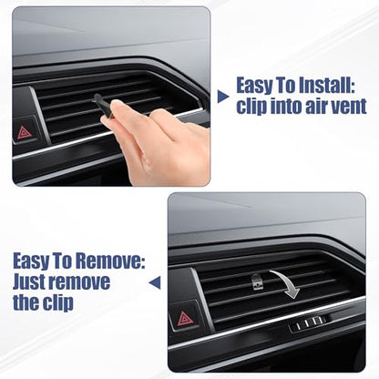 JEYODA Car Air Outlet Storage Bag, Vehicle Dashboard Pocket for Phone Power Pank Keys Money Cards, Double-Layer Storage Bag, Glasses Bag Storage Bag, Car Accessories