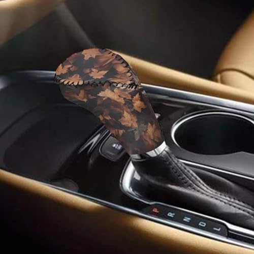 Deer Camo Print Car Handbrake Cover Gear Shift Knob Cover Set, Washable Auto Gear Shift Cover Set, Universal Vehicle Accessories Set for Cars Truck SUV, Set of 2 - color: Deer Camo