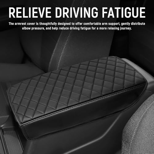 Center Console Armrest Cover Compatible with Honda 2023-2025 2026 CRV (Include Hybrid) Accessories Leather Material Center Console Liner Protection - color: for Honda 2023-2026 CRV