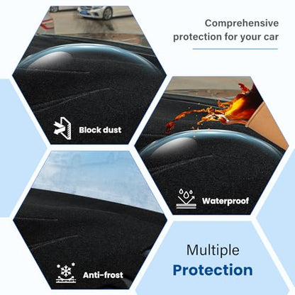 Dash Cover Mat Compatible with Chevy Equinox 2018-2024 (Without HUD) Car Interior Dashboard Cover Mat Nonslip Dashmat Sunshade Glare UV Rays Protector Accessories Custom Fit - size: Compatible with Equinox 2018-2024(Without HUD)