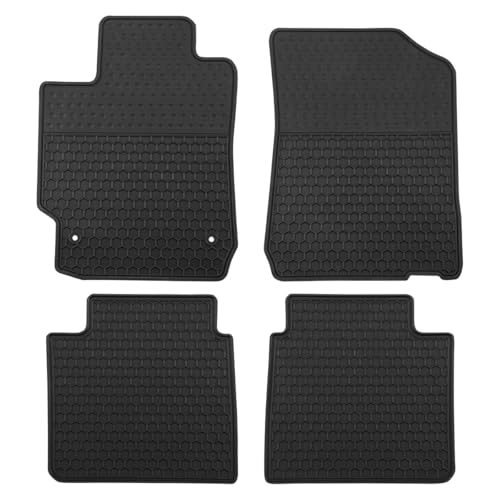Car Floor Mats Custom Fit for Toyota Camry 2006-2011 Black Rubber Auto Floor Liners All Weather Protection Odorless - color: All Black, size: 2006-2011 Camry