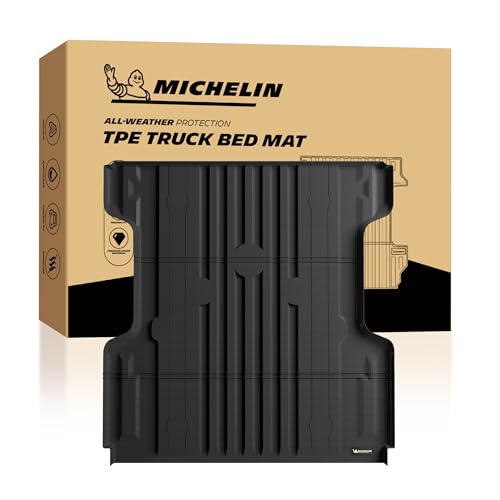 MICHELIN Truck Bed Mat for 2004-2026 Nissan Titan - 5.5 FT / 67.3" Short Bed (Won't Fit Equipped Truck Bed Storage), All-Weather Truck Bed Liner, Custom Fit, Durable TPE Bedliner, Non-Slip - size: 3) Titan | 04-26 | 5.5 FT