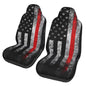 Bucket Seat Covers 2 Pack Black Flag Stain Resistant Car Seats Cover Driver Seat Protector for Automotive, Van, Truck, SUV, Sedans Premium Universal Fit Cars Accessories - color: Black Flag