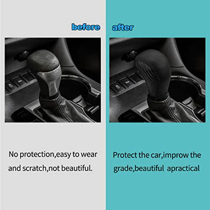 Auto Car Leather Gear Shift Knob Cover Trim for Toyota Highlander 2014-2019/ Tacoma 2016-2022 Accessories - color: B