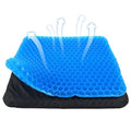Yimiyaa Gel Seat Cushion, Double Thick Egg Gel Cushion for Pressure Pain Relief, Breathable Wheelchair Cushion Chair Pads for Car Seat Office Chair Blue - color: Blue