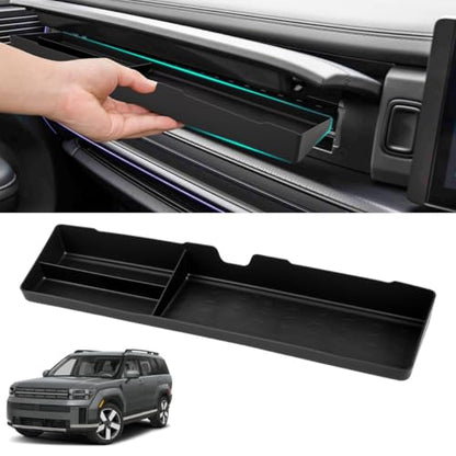 Center Console Organizer Tray Compatible with Hyundai Santa Fe 2024 2025 2026, Front Passenger Storage Organizer Glove Box for 2024-2026 Santa Fe Interior Accessories