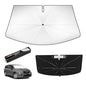 Windshield Sun Shade Umbrella for Chrysler Pacifica 2017-2026 Accessories, Upgraded Ice Crystal Coating with 360° Bendable Handle and Rearview Mirror Opening for Maximum UV Heat Protection - size: For Chrysler Pacifica 2017-2026-ICY