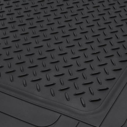 Black Rubber Trunk Mat Fits Cars Universal Trim To Liner 43.2" X 53.7" Inches-Size MT-785-BK