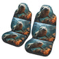 Seat Covers Car Seat Cover Car Seat Protector Waterproof Universal Seal Pup in Water, Black
