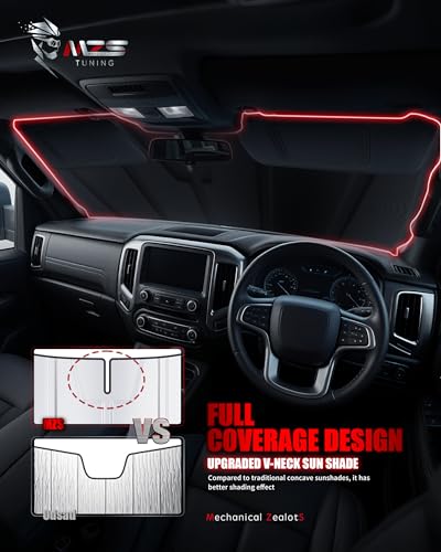 MZS Windshield Sun Shade Compatible with Rogue 2021-2026, Foldable Car Front Window Sunshade with Storage Pouch, Sun Visor Shield Accessories for Interior Protector - size: Rogue 2021-2026