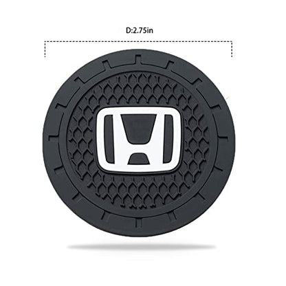 Car Cup Holder Coaster for Honda Series Cupholder Coaster Interior Accessories 2.75in 2Pack - color: Black-10