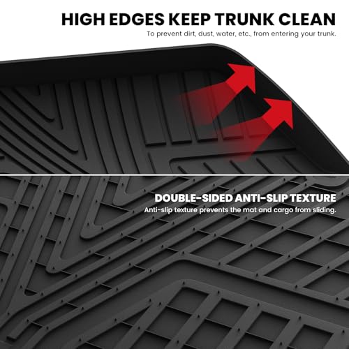 LASFIT Trunk Mat for Honda Odyssey 2018-2026, Custom Fit Cargo Mat, Waterproof All Weather, Kid & Pet Friendly, Easy Clean for Family Use - style: 7）For Honda Odyssey| 2018-2026 | Trunk Mat